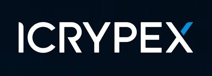 Koyu arka plan üzerinde ICRYPEX marka logosu